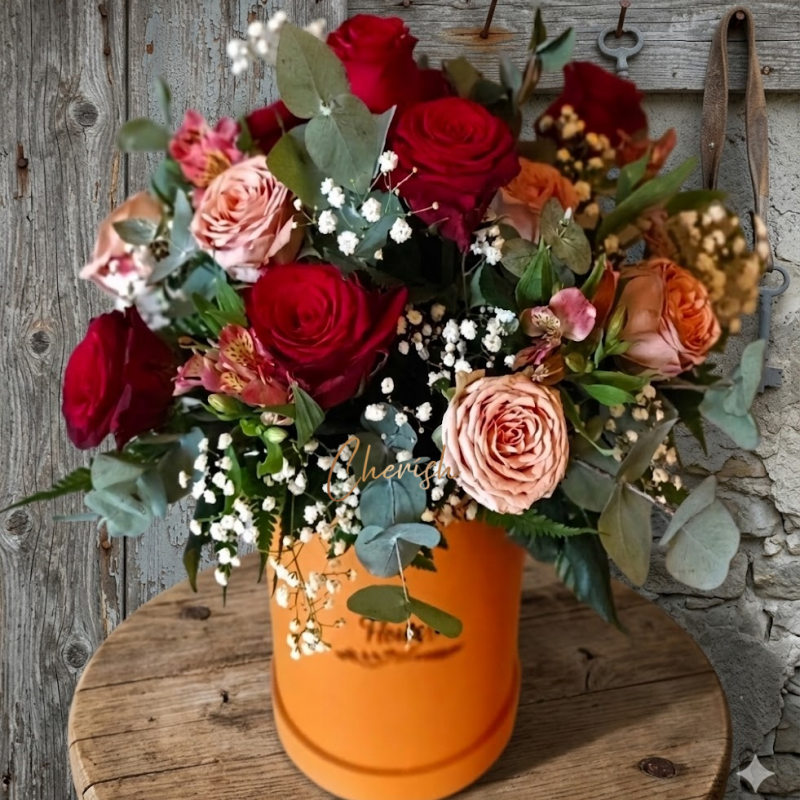 MD16- Roses Love Mother's Day Flower Box