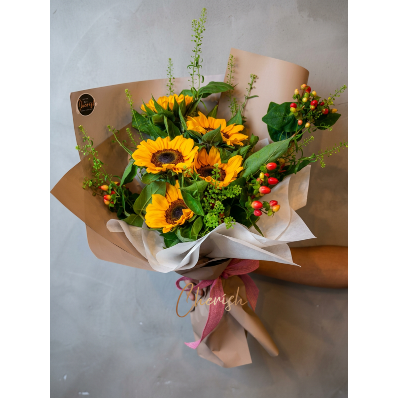 DAD03 - Father’s Day Golden Sunshine Sunflower Bouquet DAD03 - Father’s Day Golden Sunshine Sunflower Bouquet