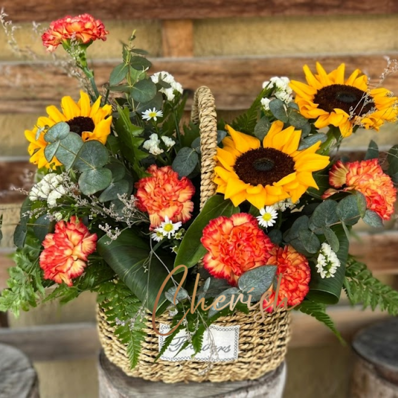 Sunflower Basket