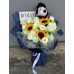 GBQ06 - Snoopy Graduation Sunflower Bouquet