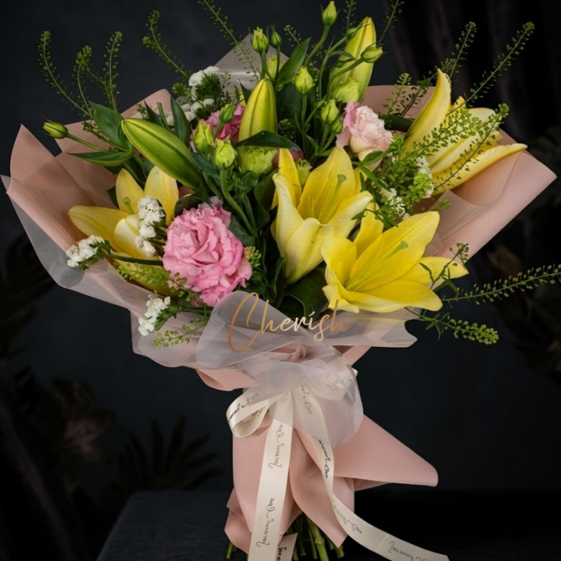 MD15 - True Elegance Mother's Day Hand Bouquet