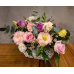FF02 - Sweet purple roses basket arrangement